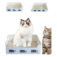 외출 배변판 화장실 접이식 세트 고양이 일회용 43253ea 1(ea), 1개