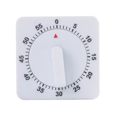 60분 기계식 주방 타이머 시각적 조리 시계 큰 알람 배터리 필요 없음 수동 카운트다운, 01 1PC
