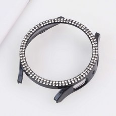 엔터콘 갤럭시워치 더블 큐빅 베젤링 케이스, 갤럭시워치 7 40mm, 블랙, 1개