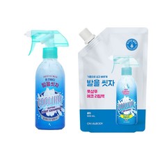 온더바디 코튼풋 발을씻자 풋샴푸 쿨링 세트 (본품 385ml + 리필 500ml), 1개, 1세트