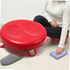 바닥 효도 청소 의자 회전 이동식 작업 의자 어르신 무릎, 효도 청소의자_고급형