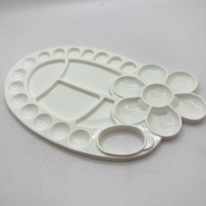 《翔翼百貨》水彩筆繪畫套裝，美術畫畫必備，含水粉、水彩調色盤、環保顏料及多種筆刷, 1個, 水彩調色盤76401