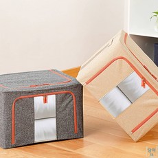 담아잇 수납박스 옷보관박스, 베이지 100L