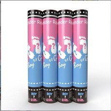 春綻 性別揭示拉炮, 寶寶腳Y(30CM)-單支(紙片),藍色