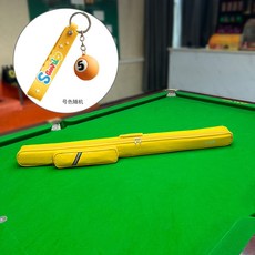 臺球桿包二分之一大頭桿袋防碰九球桿桶4孔手提肩背撞球桿袋, T-43 3/4黃包+球掛件（號色隨機）