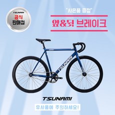 쓰나미 입문용 픽시자전거 snm100 전후 브레이크 포함 TSUNAMI, 1개, 52cm, 카멜레온
