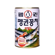 펭귄 꽁치보일드 통조림, 400g, 1개