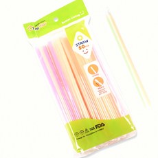 민자 빨대 50P 재사용 무지 노즐 스테인리스 세척 브러시 음료 기구 티타늄 일회용 컵, 본상품