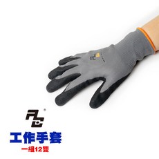ACE 工作手套 一組12雙 工程手套 乳膠耐磨, 1個