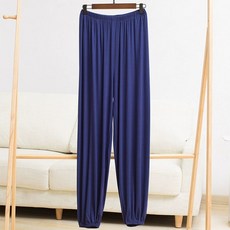 남자 요가복 요가 하렘 바지 팬츠 남성용 필라테스 밴딩, 다크네이비블루, XXL