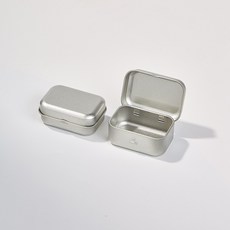 반센트 틴케이스 튼튼한 철제 경첩 틴박스 | 다꾸 스티커 포카 보관함 사각 무지 틴케이스 포카 포토 다꾸 굿즈 틴 케이스 뚜껑일체 중형, 1개, 블랙