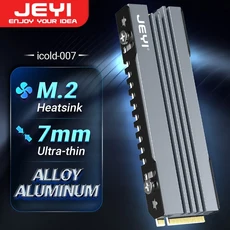 JEYI M.2 SSD 방열판 2280 NVME NGFF 냉각 마더보드/PS5용 열 실리콘 패드가 있는 전체 알루미늄 쿨러 라디에이터, 1, icold-007, 상세페이지 참조
