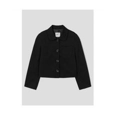 브랜드정품 에잇세컨즈 8SECONDS 둥근 칼라넥 숏 자켓 재킷 블랙 356075