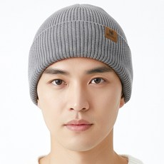 겨울모자 남성 비니모자 등산모자 아웃도어 러닝 비니, 빈티지그레이