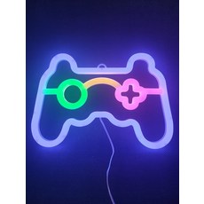 감성 LED 네온사인 조명 홈바 무드등 네온등 파티조명 조이스틱, 10_밝기 조절 USB 핸들