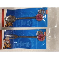 東京速購 汪汪隊不鏽鋼餐具 12cm 日本製, 1個, 阿奇-叉子(藍色)