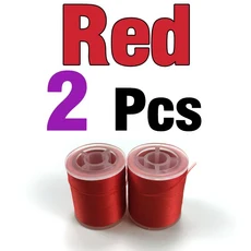 MNFT 2Spools 플라이 타잉 멀티 필라멘트 스레드 150D 폴리에스테르 재료, 07 빨간색