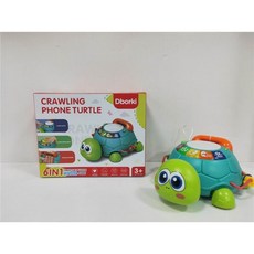 多功能爬行烏龜電話機 聲光益智玩具 寶寶爬行玩具 聲光玩具, 1個, 爬行烏龜益智玩具, Green