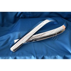 (車之房) 2018-2020 CAMRY 8代 油電 汽油 專用 後視鏡飾條 上飾條 ABS 電鍍 一組2入, 1個