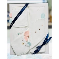 [백화점 정품] 압소바 신생아 순면 사계절 배냇 슈트 슈트+속싸개 2종세트