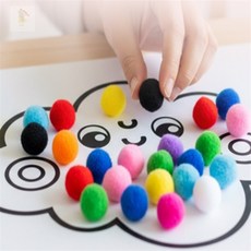 미미스토어 컬러 폼폼이 장식폼폼이, 검정