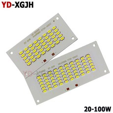 알루미늄 램프 플레이트 DIY 투광 조명용 PCB 광원 야외 개조 보드 액세서리 20W 30W 50W 100W SMD5730LED, Warm White 3000K, 100W 197X7 m, 1개