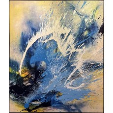 戊辰美學 純手繪抽象油畫 現代風格藝術掛畫 情感張力原作 120x160CM, 1個, 瀟勢120x160CM