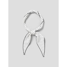 8 seconds 도트 스칼럽 티핑 삼각 스카프 - 아이보리 256150