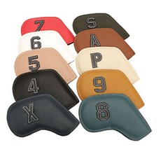 壓邊設計高爾夫球桿套 10件組, 混色