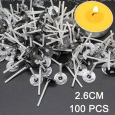 1 롤 200 피트 61M 흰색 양초 심지 솜초 직조 DIY 만들기, 화이트계열, 2.6CM 100pcs