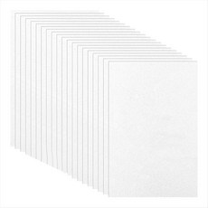 3D 자수 예술 및 공예 DIY 프로젝트 손 봉제용 20 Pcs 3mm 자수 폼 6 X 9 인치 EVA 폼 시트, 하얀색