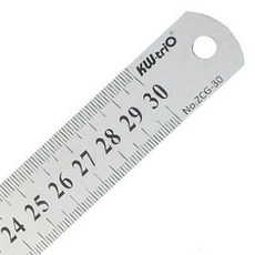 두꺼운 철자 30cm 스틸 스테인리스 금속자 방안자 공업용_JNJ216 imj+0189EF