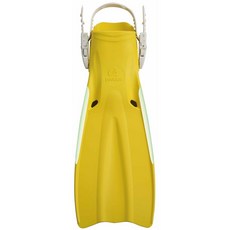 PROBLUE 橡膠導流潛水蛙鞋, 黃,S