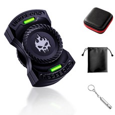 BLACK K7 야광 고급 피젯스피너 메탈 edc 피젯토이 신기한 스트레스 장난감, 블랙, 1개
