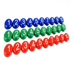 더샵이지 숫자 자석 1-10 숫자자석교구, 빨강