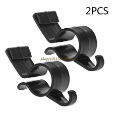 N5KD 2Pcs 범용 자동차 우산 홀더 행거 후면 트렁크 장착 플라스틱 브래킷, 01 Black, 01 China Mainland