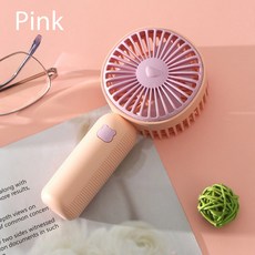 탁상용 선풍기 무소음 무선 미니 usb 충전형 사무실 미니 포켓 핸즈프리 여행 선풍기 쿨러 충전 휴대용 캠프 US 여름 냉각 데스크탑 편리한 야외, 분홍색