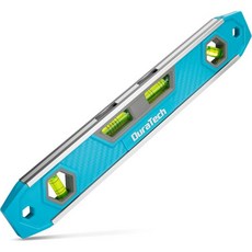 DURATECH 12nch Torpedo Level Magnetc Leveler Tool wth 0°/45°/90° Bubbles & FveLne Grade Val V, DURATECH 12nch Torpedo Level,