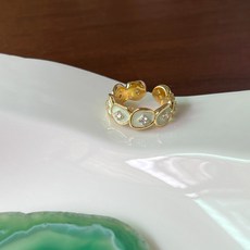 샤오중 디자인 민트만파 반지 개구립은 2025 여름 신장 핸드오버, 연엽 민트록 개구계