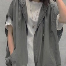 아이엠몽 여성 후드 스트링 베스트