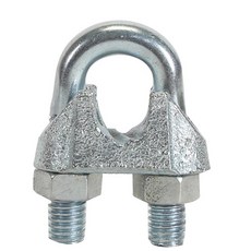 KBC 와이어로프클립 3.2mm(1/8) 4.8mm(3/16) 6.4mm(1/4) 7.9mm(5/16) 9.5mm(3/8) 13mm(1/2), 50개