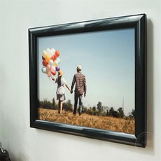 [다믿샵] 벽걸이형 스냅액자 포스터액자, 검정-A4, 1개
