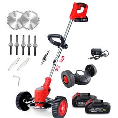 우스틴스 독일 수입 리튬 배터리 전기 잔디 깎는 기계 다기능 소형 가정용 휴대용 리튬 배터리 깎는 기계, 1개