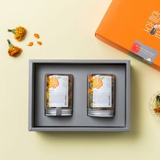 국산 수제 마리골드 메리골드 기관지 목련 맨드라미 연잎 로즈마리 꽃차 감사인사 선물세트 화이통 할매화첩 꽃차2종세트, 1세트, 로즈마리(향을담다)/연잎차