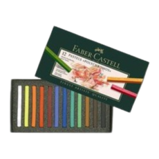 德國輝柏 FABER CASTELL 128512 藝術家級粉彩條 12色, 1個