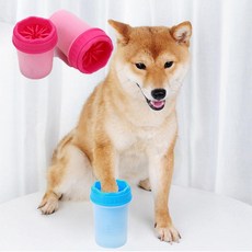 반려동물 쏙쏙이 목욕 반려견 실리콘 산책 발세척기 84317pc 1(EA), 블루, 소