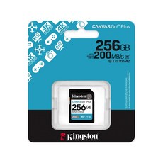 金士頓 Canvas Go! Plus SDG4 256G 高速SD記憶卡 UHS-I U3 4K 攝影專用 防水耐用, 1個