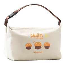 타닥 브런치 런치백 피크닉 보냉가방 휴대용 보온 보냉백, 7L, 머핀