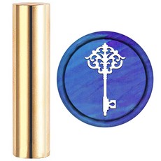 1개 미니 황동 왁스 씰 스탬프 봉투 초대장 결혼식 장식 병 장식 열쇠 모양 60x15mm, 혼합색