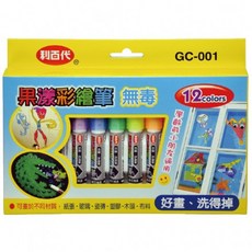 利百代 果漾彩繪筆 (12色組) GC-001-12C, 1個
